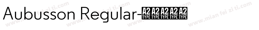 Aubusson Regular字体转换